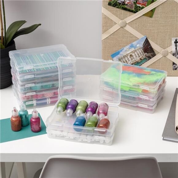 5"x 7" Photo Storage Box Container Keeper Organizer, 10-Pack,for Pictures Crafts - Picture 3 of 7